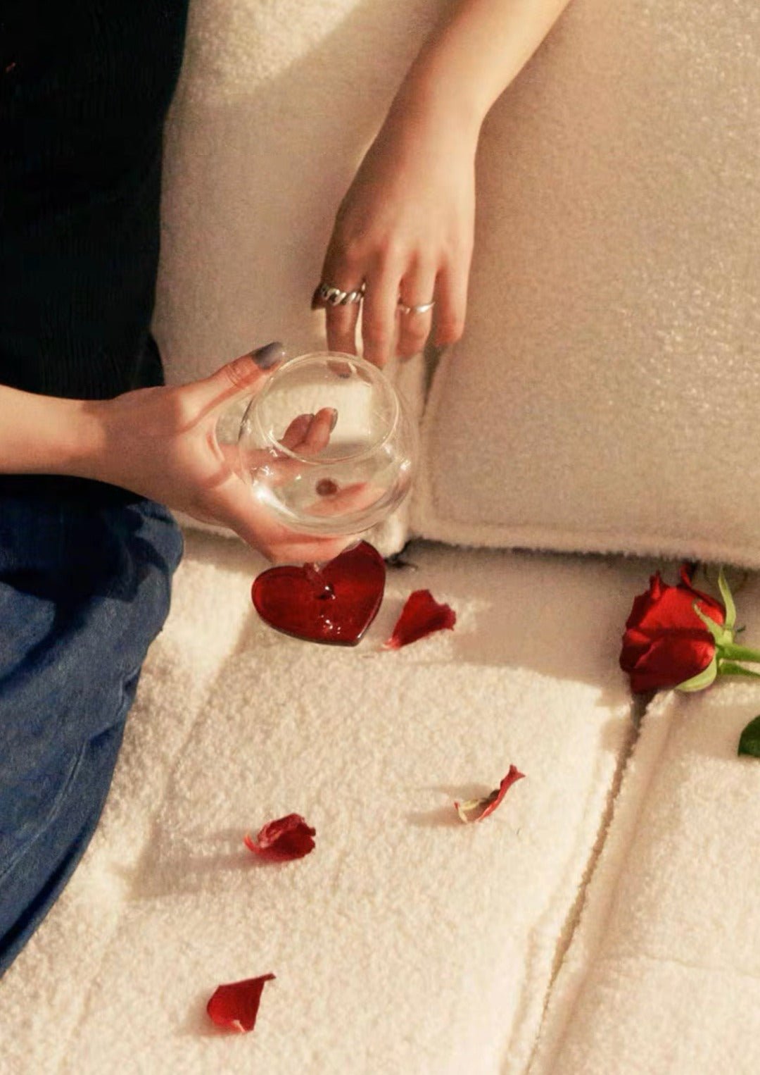 Valentine's Gift Box: Retro Wavy Goblet Set of 4 Pcs - Gifts for